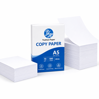Papier d'impression en gros, Papier d'impression en ramette, Papier copie 70 g/m², Papier copie blanc - Blanc A5 70 g/m², 500 feuilles/ramette