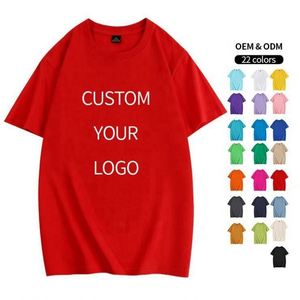 Best Combed Cotton Anti-Wrinkle and Anti-Pilling Men's T <b>Shirts</b> Custom Logo Heavy Weight Plain Round Neck T <b>Shirts</b> - Product Image 2
