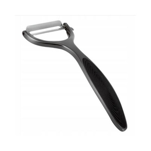 Éplucheur multifonction en acier inoxydable pour légumes et fruits avec poignée en silicone pour une utilisation en cuisine - Product Image 1