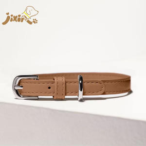 व्यक्तिगत डिजाइन कुत्ते कॉलर लक्जरी शाकाहारी चमड़े के कुत्ते कॉलर पट्टा पालतू जानवरों की आपूर्ति - Product Image 6