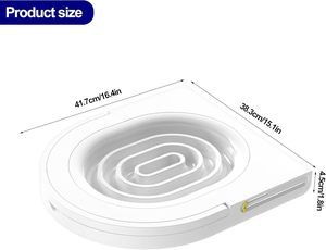 Eco-Friendly Easy Clean Round Plastic <b>Cat</b> Toilet Seat Trainer with 20L Inner Space - Product Image 5