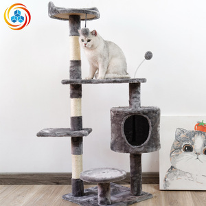 Furniture Grade Plush <b>Cat</b> <b>Tree</b>, Multi-Level <b>Cat</b> Tower with <b>Cat</b> Cave & <b>Scratching</b> <b>Posts</b> for Indoor <b>Cats</b> - Product Image 4