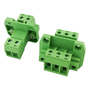 Conector y Enchufe de Alta Corriente de 7.62mm de Paso, 32A, con Brida para Montaje a Través de Pared - Juego Completo Macho-Hembra Sin Soldadura en Línea - Product Image 3