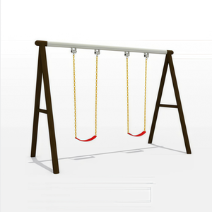 Tùy Chỉnh Vườn Đu Đặt Đôi Duy Nhất Người Patio Đu Ngoài Trời Nhựa Trượt Cho Trẻ Em Của Nhà Chơi Thiết Bị Giải Trí - Product Image 1