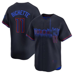 Maillot de baseball style City Connect des Blue <span class=keywords><strong>Jays</strong></span> de Toronto 2026, brodé, imprimé Skyline, personnalisé # 27 # 11 maillots de supporters pour hommes et femmes - Product Image 5