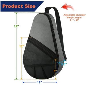 Muestra Gratuita: Bolsa de Transporte para Equipo de Pádel, con Bolsillo de Malla, para Raquetas de Pádel y Pickleball, Personalizable - Product Image 2