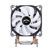 Refroidisseur de processeur de bureau QiuzAim Workstation, 2011 Pin, dissipateur thermique à tour refroidi par air 120 mm, 4/6 caloducs en cuivre, ventilateur silencieux X99 X79