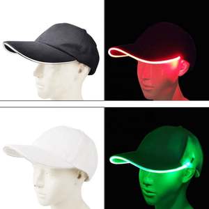 Casquette de baseball en coton personnalisée lumineuse à LED pour la course, le sport, la pêche, la randonnée, le camping, les sorties nocturnes et les activités de plein air - Product Image 2