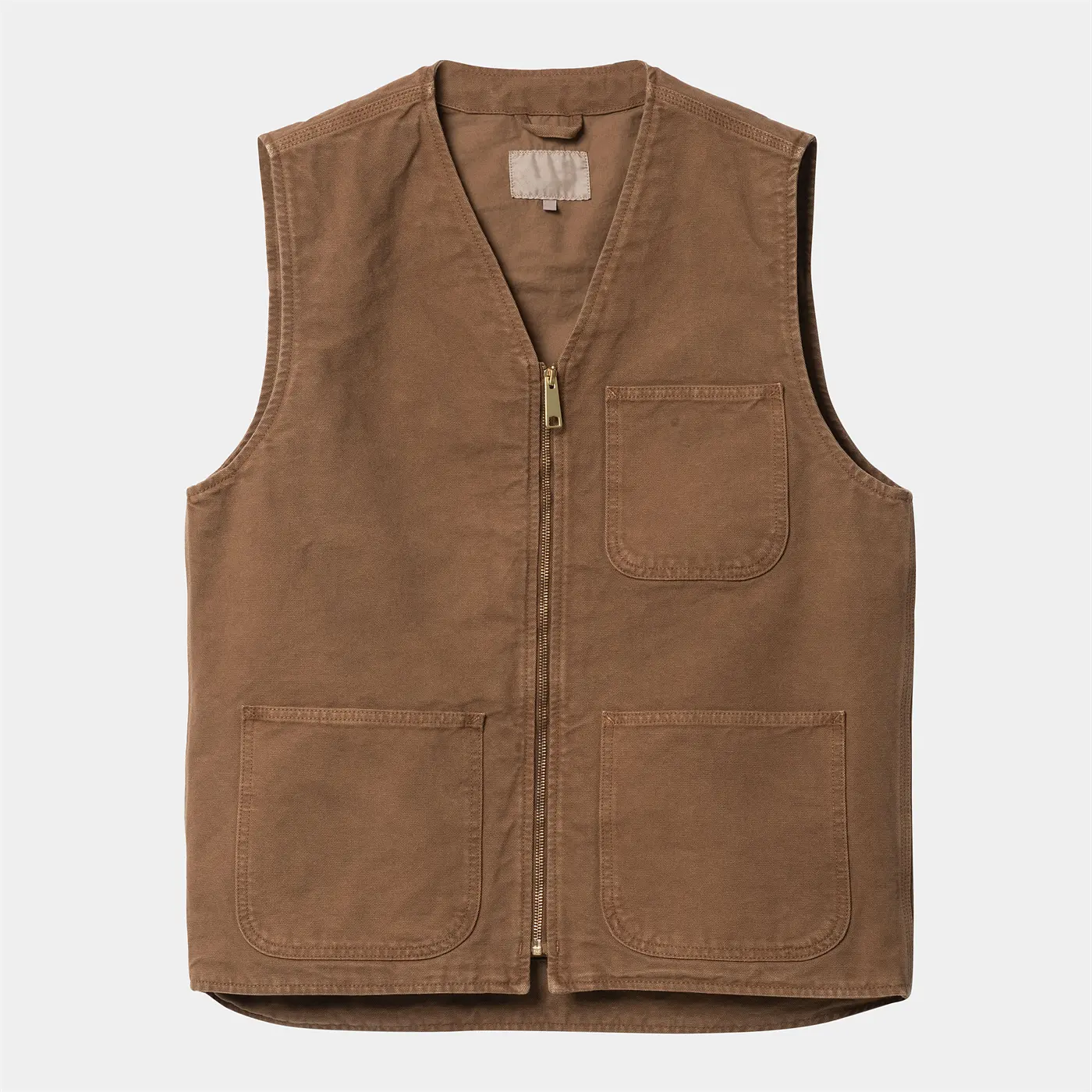 Ropa de calle personalizada, chaleco utilitario de lona de algodón orgánico, camiseta sin mangas con bolsillo de gran tamaño, chaleco, chaqueta informal sin mangas