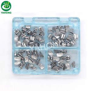 Fabrika kaynağı diş <span class=keywords><strong>Roth</strong></span> ortodontik Bondable Molar bant çift bukkal tüpler - Product Image 1