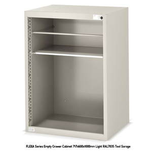 Fami FLEXA Series Empty Drawer <b>Cabinet</b> 717x600x1000mm Light <b>Grey</b> RAL7035 Tool Storage - Product Image 3
