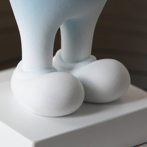 Figura Decorativa de Resina con Diseño Artístico de Espíritu de Calabaza y Algas Marinas Abstractas, Decoración para el Hogar, Oficina o Aniversario - Product Image 4