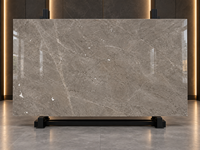 Dalles de marbre gris Maya en pierre naturelle pour plateaux de table basse, meubles de salle de bain, panneaux de cheminée, marches d'escalier, étagères et carreaux de sol