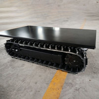 Châssis à chenilles en caoutchouc de qualité supérieure, nouvelle arrivée en stock, plateforme compacte à chenilles, robuste, de qualité industrielle, télécommandée