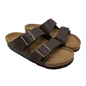 <span class=keywords><strong>Sandale</strong></span> Panto en daim bordeaux pour femmes et hommes Doublure en cuir véritable Semelle extérieure en liège <span class=keywords><strong>Style</strong></span> plate-forme pour été hiver utilisation en extérieur - Product Image 5