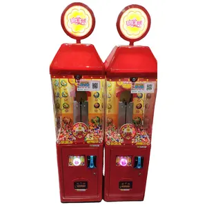 Lollipop twist arcade coin operated candy floss vending machine with LED lighting