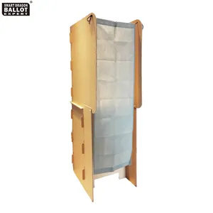 Customized Cardboard Voting Booth Exhibition Portable Exhibition Booth Stands