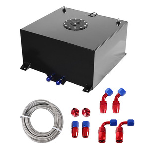 Aluminum Alloy Fuel Tank 40L Mirror Polished With Sensor For <b>Modified</b> Cars - Product Image 1