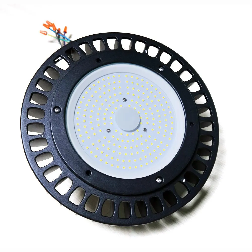 High Bay Light Ufo Round Led High Bay Light 100w 150w 200w 240w Dlc Commercial Industrial Warehouse Workshop Hanging Light