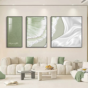 Pinturas al óleo pintadas a mano para sala de estar decorativas ondas tridimensionales porche pasillo Mural textura gruesa pintura abstracta - Product Image 5