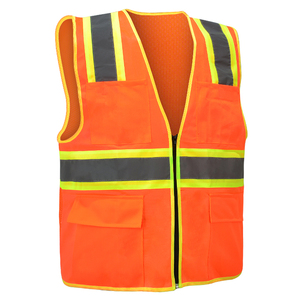 Chaleco de seguridad de alta visibilidad Personalice su logotipo Simple Buena calidad Precio bajo Chaleco de seguridad de alta visibilidad - Product Image 1