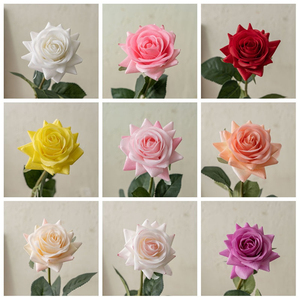 Rosas Artificiales de Látex de Alta Calidad con Tacto Realista de 42.5 cm, Rosas de Seda para Bodas, Cumpleaños, Decoración del Hogar - Product Image 3