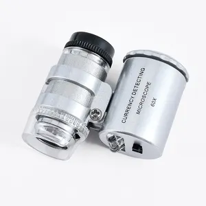 60X Handheld Magnifying Glass Mini Pocket Microscope