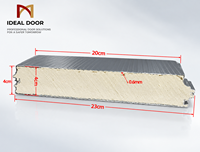 Porte à enroulement isolée en alliage d'aluminium haute vitesse avec mousse PU pour entrepôt industriel et garage