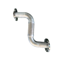 Tuyau métallique tressé en acier inoxydable haute pression, raccord métallique flexible robuste.