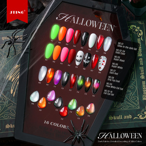 Ensemble de vernis gel JTING Phantom, vernis gel Halloween, 16 couleurs, effet phosphorescent, sans HEMA/TPO, pour nail art, DIY, fête, cosplay - Product Image 4