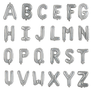 Globos de Letras Pequeñas de 16 Pulgadas en Dorado Brillante, Azul, Rosa y Plateado <span class=keywords><strong>para</strong></span> Decoración de Fiestas de <span class=keywords><strong>Cumpleaños</strong></span> - Product Image 5