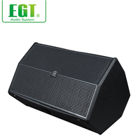 Amplificador Profesional de Audio EGT RX-112M de 2 Canales, 350W/1400W, 1x12'', 2 Vías, de Madera Contrachapada de Abedul para Altavoces Line Array de Escenario