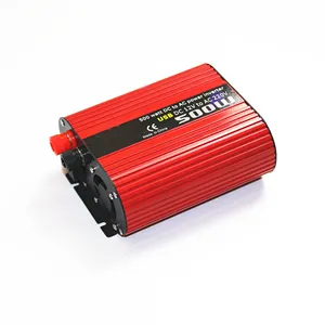 Taşınabilir araç kullanımı invertör 500W 12V 110V 60Hz / 220V 50Hz modifiye sinüs dalga inverter ile iki USB