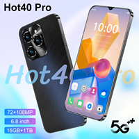 Teléfono Móvil Inteligente Hot 40 Pro con Pantalla HD de 6.8 Pulgadas, Doble SIM, 5G, 16 GB + 1 TB de Almacenamiento, CPU Octa Core, Sistema Android 14