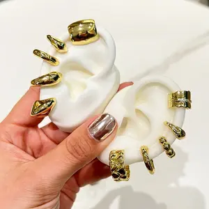 Huggie Earrings Designs 2023 New Fashion for Woman Gold Golden Girls Gift White Party Trendy Custom Stainless Steel Earrings