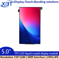 5,0 Zoll TFT LCD Display Bildschirm 720*1280 MIPI 25-Pin IPS TFT LCD-Display Kapazitives Touchpanel ILI9881C Treiber-IC