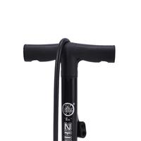 Pompes à vélo portables avec poignée détachable, base pliable, pompe à air sur pied pour valves Schrader, Presta et Dunlop