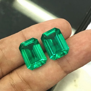 Smeraldi Sintetici all'Ingrosso, Gemme Sciolte da 1ct 2ct 3ct, Taglio Smeraldo, Certificati da Terze Parti, Trattamento Termico con Cambio Colore per Gioielleria - Product Image 3