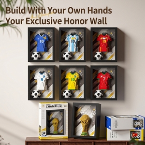Juego de Bloques de Construcción de la Copa de Fútbol 2026, Modelo de Camiseta de Fútbol, Juguetes de Plástico ABS, Bloques Nano de Diamante, Regalo para Fanáticos del Fútbol - Product Image 6