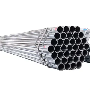 Tubo de aço BS1387 DIN2440 ASTM A53 En10255 redondo galvanizado mergulhado a quente