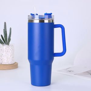 Gobelet de voyage isotherme sous vide 40oz H1.0 avec poignée, couvercle et paille, antidérapant, couleur personnalisée ODM - Product Image 4