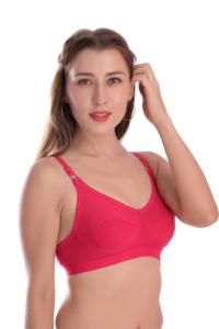 Sujetador de copa completa de poliéster y algodón para mujer con tirantes ajustables, espalda en U y cierre trasero - Sujetador cómodo para el día a día - Product Image 4
