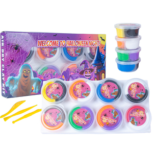 Vente chaude Halloween Clay Set Super Light Air-Dry Modelage Clay pour Enfants/Adultes, DIY Playnough Handmade Craft Supplies - Product Image 1