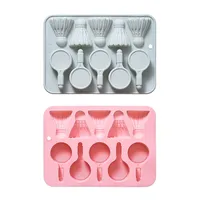 Moule en silicone à 10 cavités sur le thème du badminton, de qualité alimentaire, réutilisable, mignon, pour chocolat, bonbons et glaçons DIY