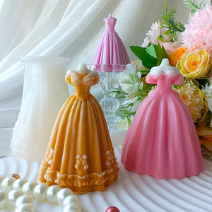 Molde <span class=keywords><strong>de</strong></span> silicona para vestido <span class=keywords><strong>de</strong></span> novia DIY, <span class=keywords><strong>pastel</strong></span> <span class=keywords><strong>de</strong></span> <span class=keywords><strong>Fondant</strong></span> hecho a mano para hornear, <span class=keywords><strong>de</strong></span> encaje vestido <span class=keywords><strong>de</strong></span> novia, moldes para velas 3D, regalo <span class=keywords><strong>de</strong></span> San Valentín - Product Image 5