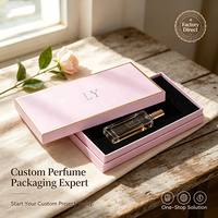 Coffret cadeau de parfum cosmétique à base d'huiles essentielles de luxe, design personnalisé, emballage rigide