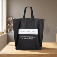 Professionelle, wiederverwendbare Geschenktasche aus Stoff in Schwarz, hergestellt in Spanien, 8426827274363 5415