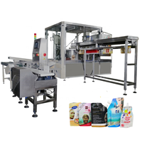 Machine de capsulage de remplissage de sachets à bec verseur automatique pour machine de remplissage de jus/lait/eau potable doypack