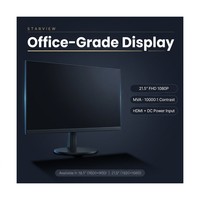Écran d'ordinateur de bureau industriel professionnel LCD FHD 60Hz de 19,5 et 21,5 pouces à panneau MVA et bordure micro, directement de l'usine