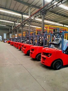 2,5 toneladas, 3 toneladas, 4 toneladas, 5 toneladas para carretillas elevadoras diésel, mástil hidráulico de 3 etapas, nuevo para levantar nuevos camiones pequeños para carretillas elevadoras - Product Image 3